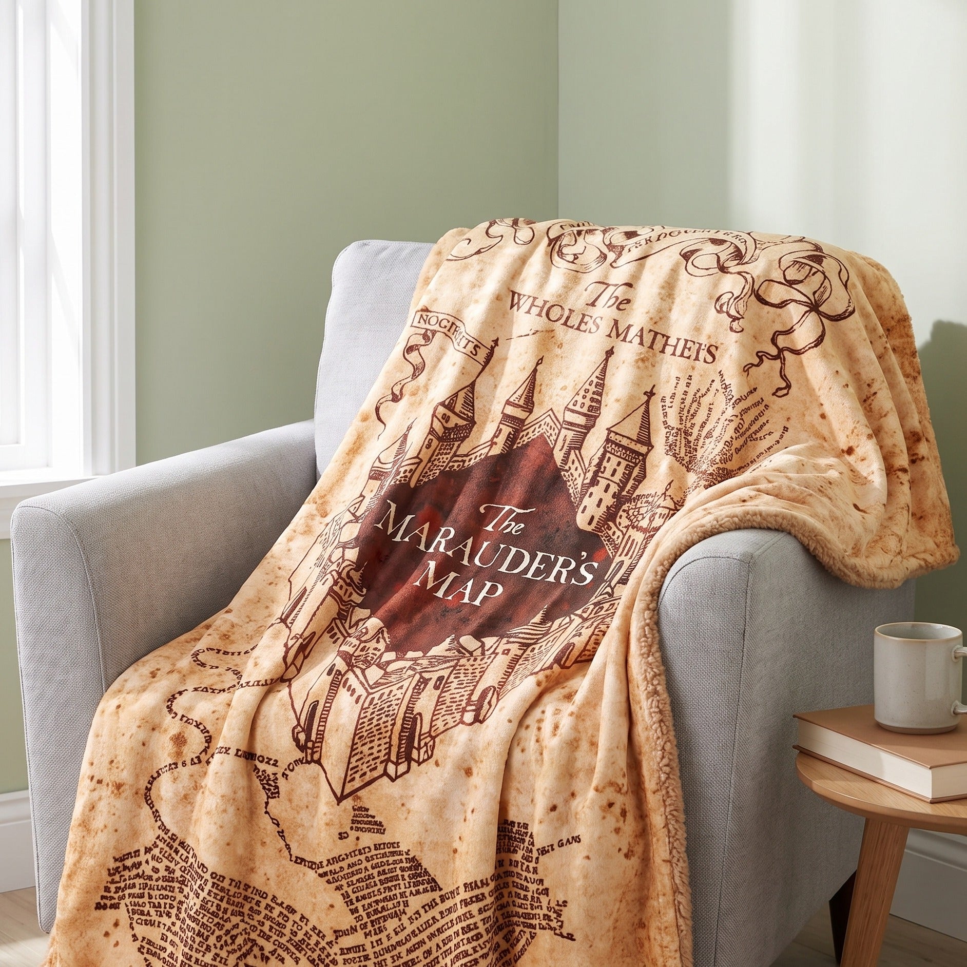 Product image Harry Potter - Marauder's Map Fluffy Blanket with Teddy Fur