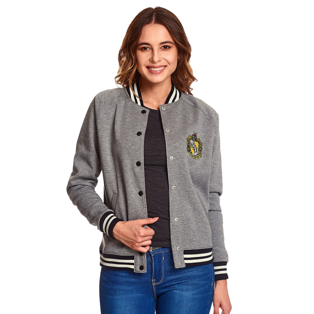 Product image Harry Potter - Hufflepuff Crest College Jacket Women's grey