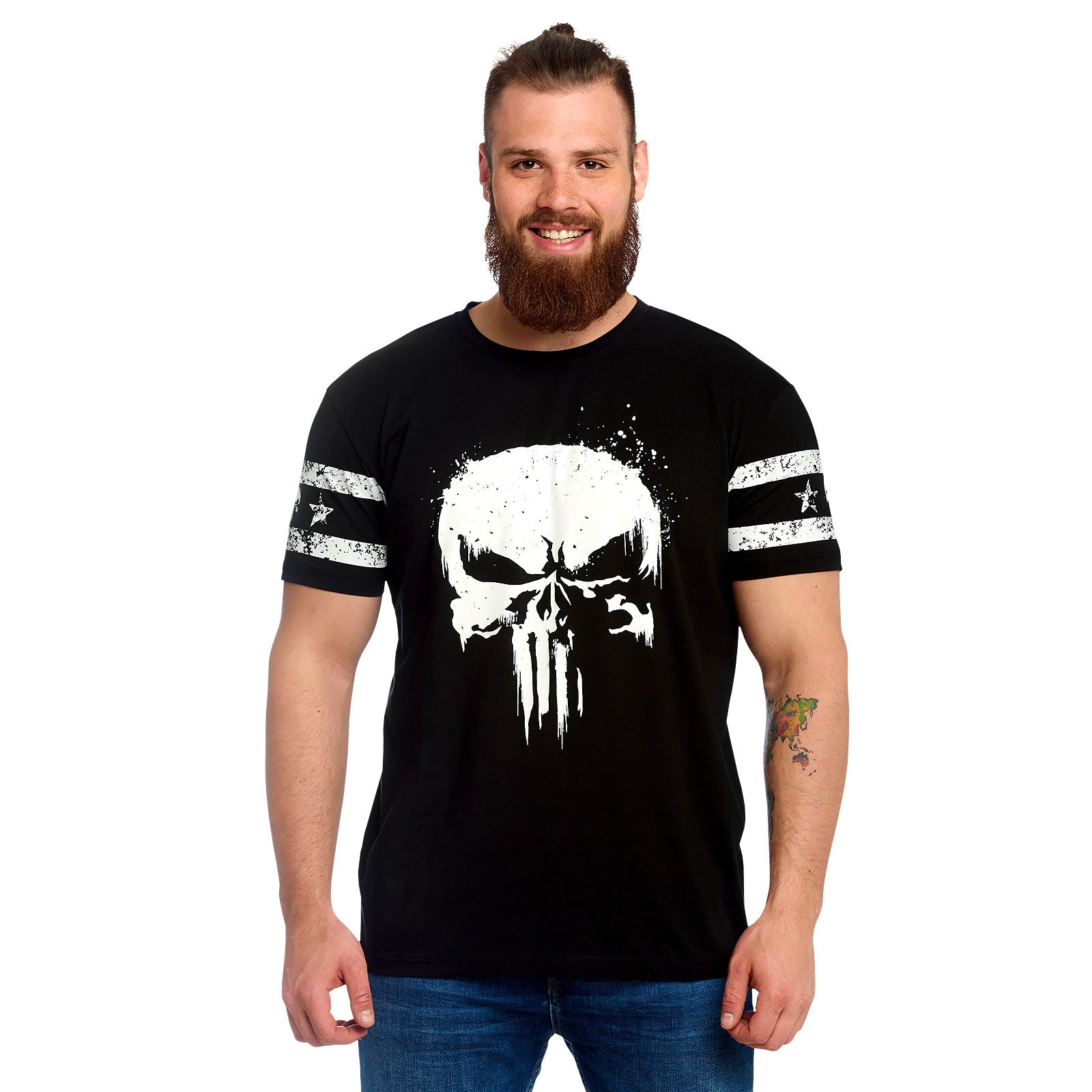 Product image Punisher - Skull Logo T-Shirt with sleeve print black
