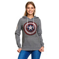 Product image Captain America - Shield Logo Retro Hoodie Women's Grey