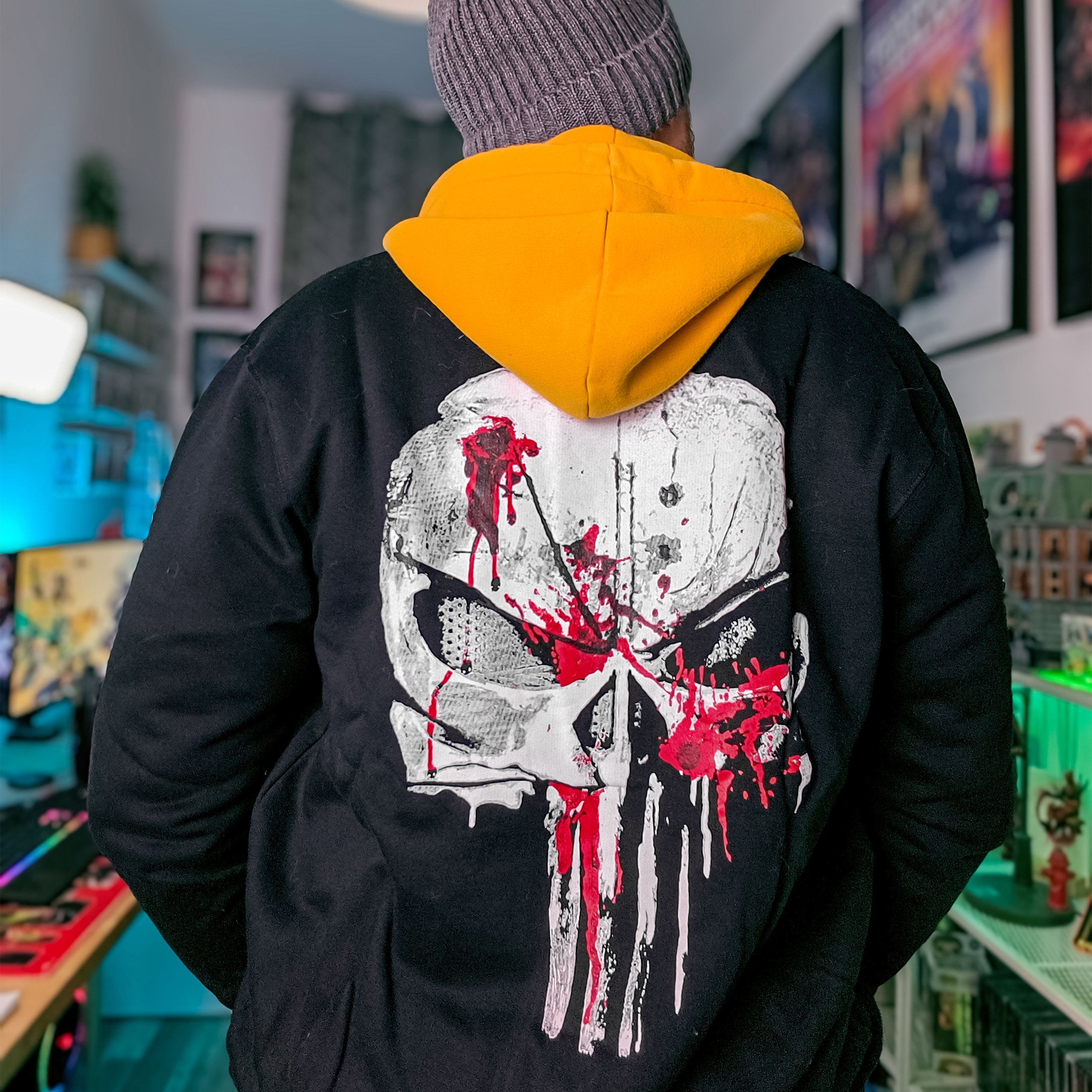 Product image Punisher - Blood Skull College Jacket black-white