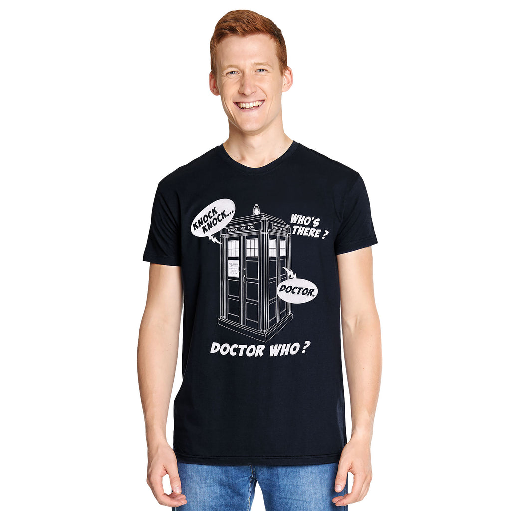 Product image Doctor Who - Tardis Knock Knock T-Shirt blue