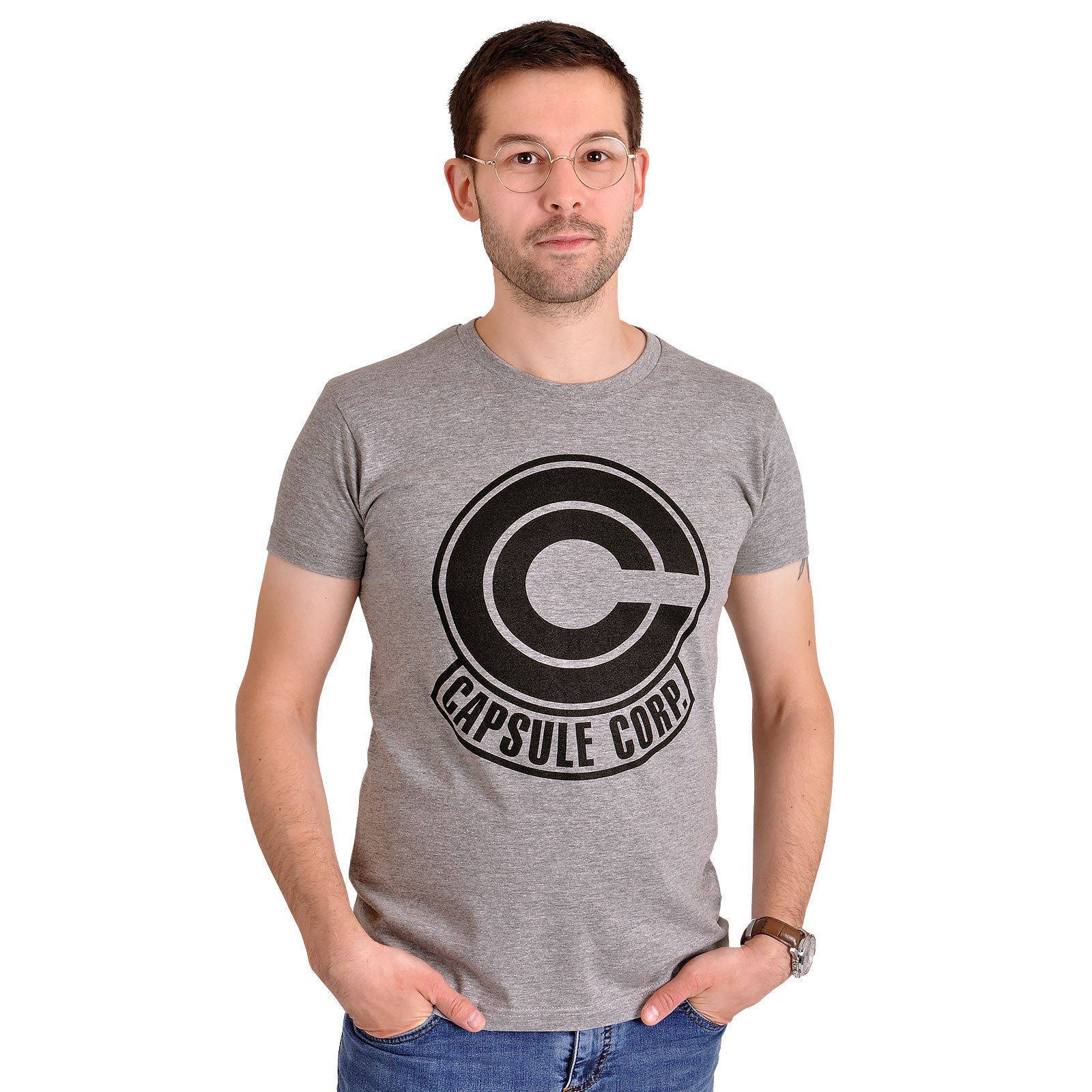 Product image Dragon Ball Z - Capsule Corporation Logo T-Shirt grey