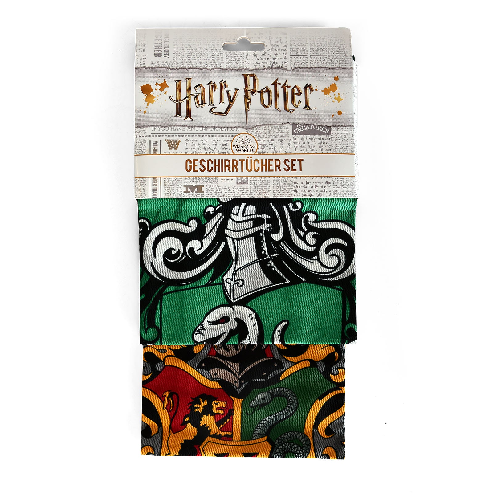 Product image Harry Potter - Slytherin & Hogwarts Dish Towel Set