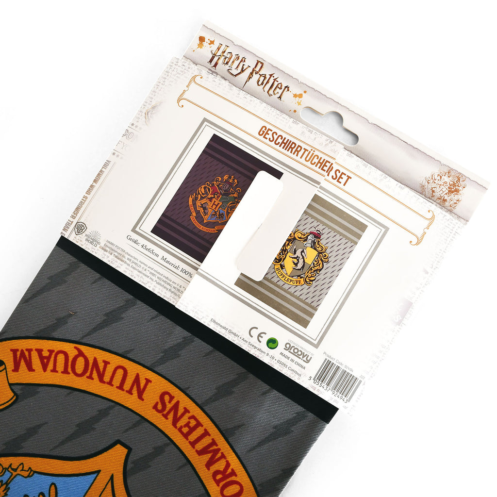 Product image Harry Potter - Hufflepuff & Hogwarts Dish Towels Set