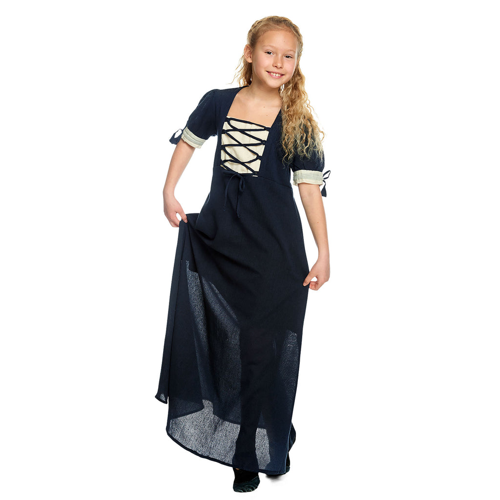 Product image Medieval Summer Dress Children Blue Beige