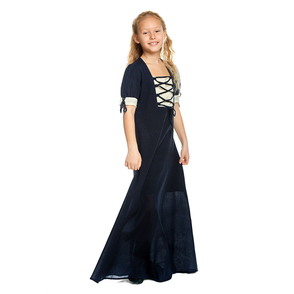 Product image Medieval Summer Dress Children Blue Beige