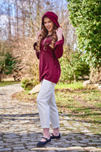 Product image Medieval Blouse Lea with Hood Red