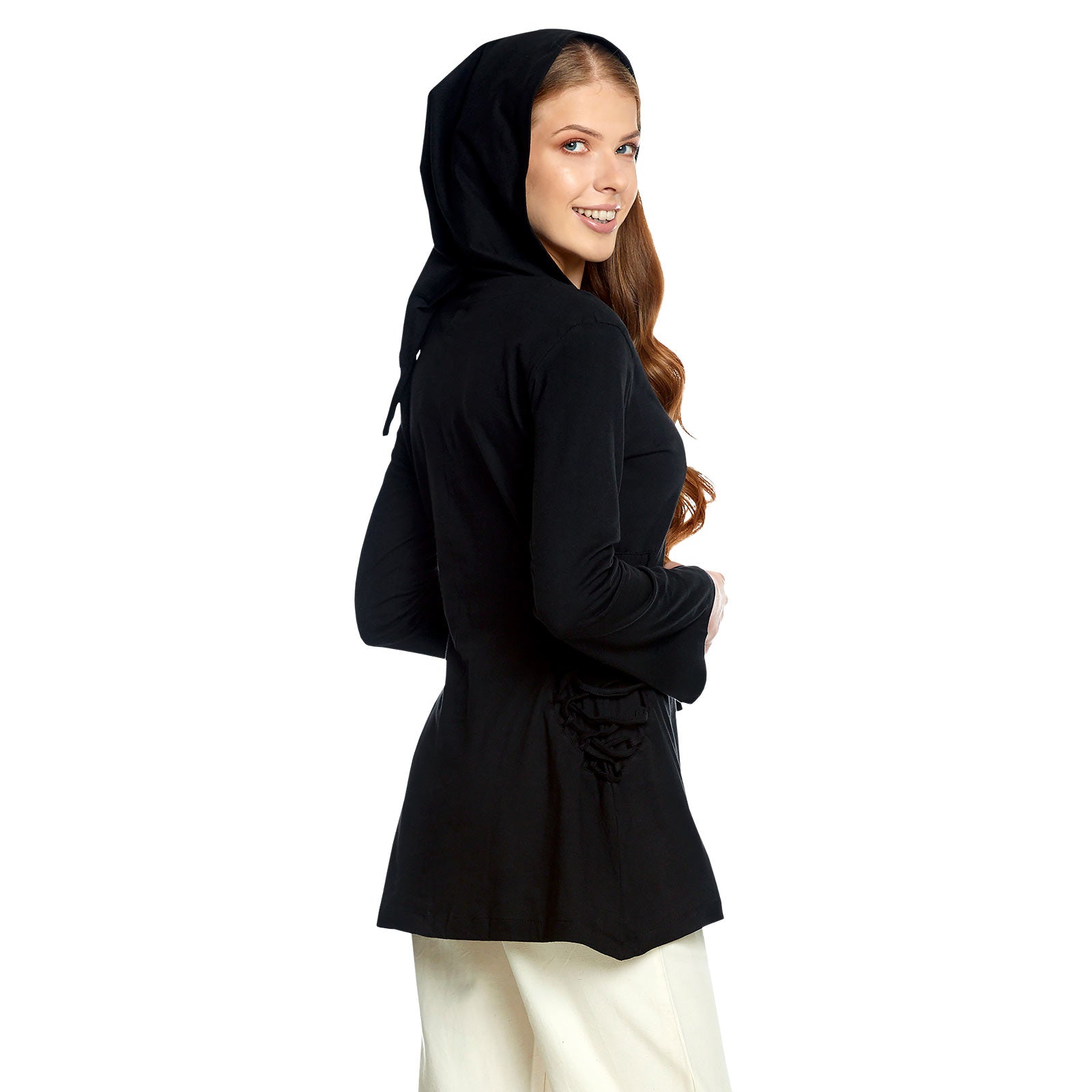 Product image Medieval Blouse Lea with Hood Black