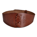 Product image Medieval Corset Belt Alana with Celtic Embossing brown