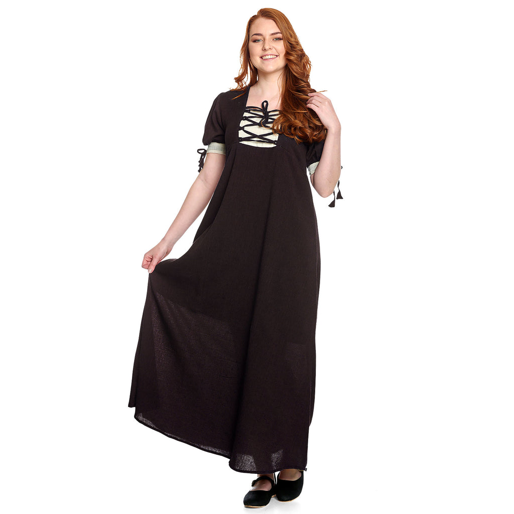 Product image Medieval Summer Dress Lysa Brown-Beige