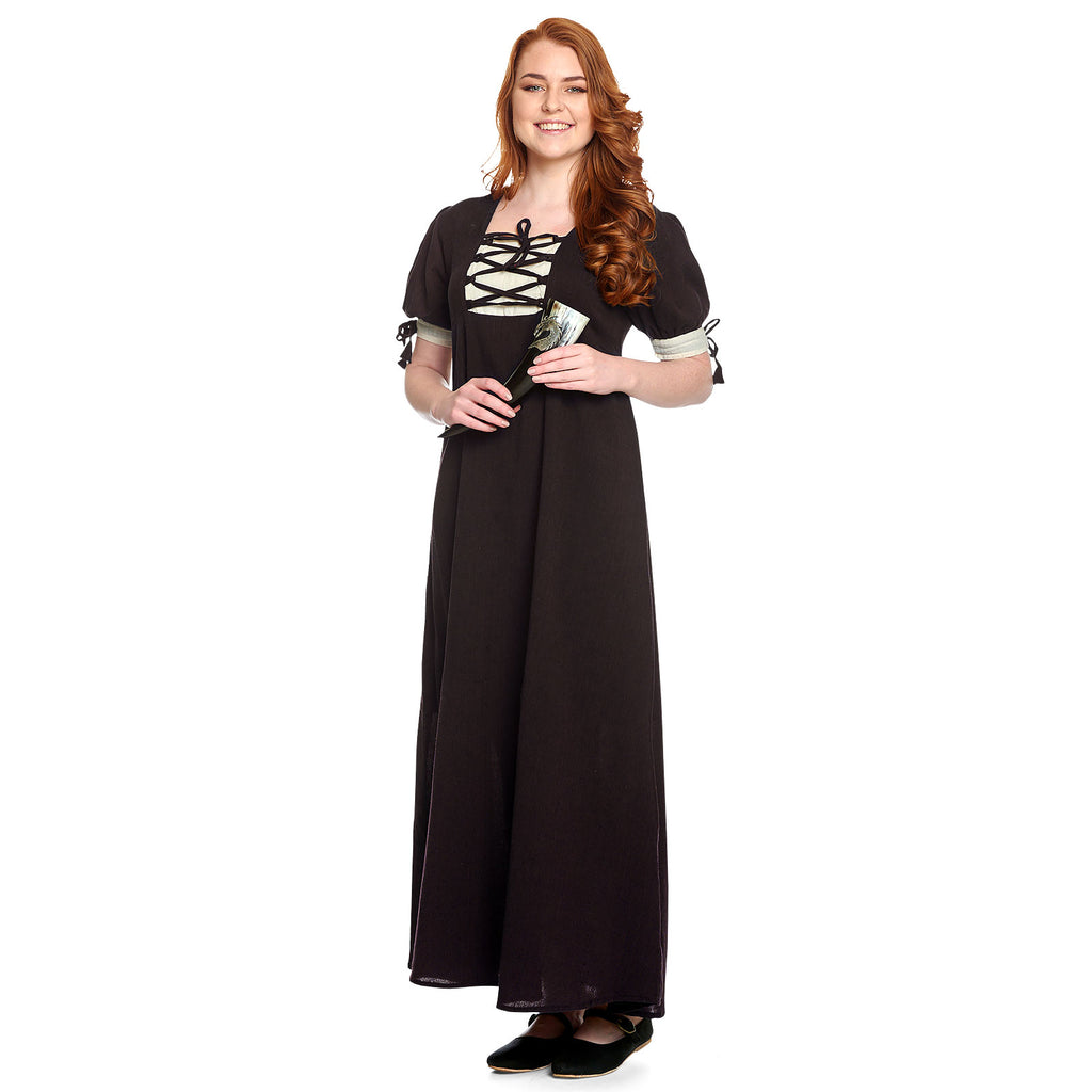 Product image Medieval Summer Dress Lysa Brown-Beige