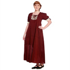Product image Medieval Summer Dress Lysa Red-Beige