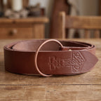 Product image Medieval Ring Belt with Thor’s Hammer Embossing brown
