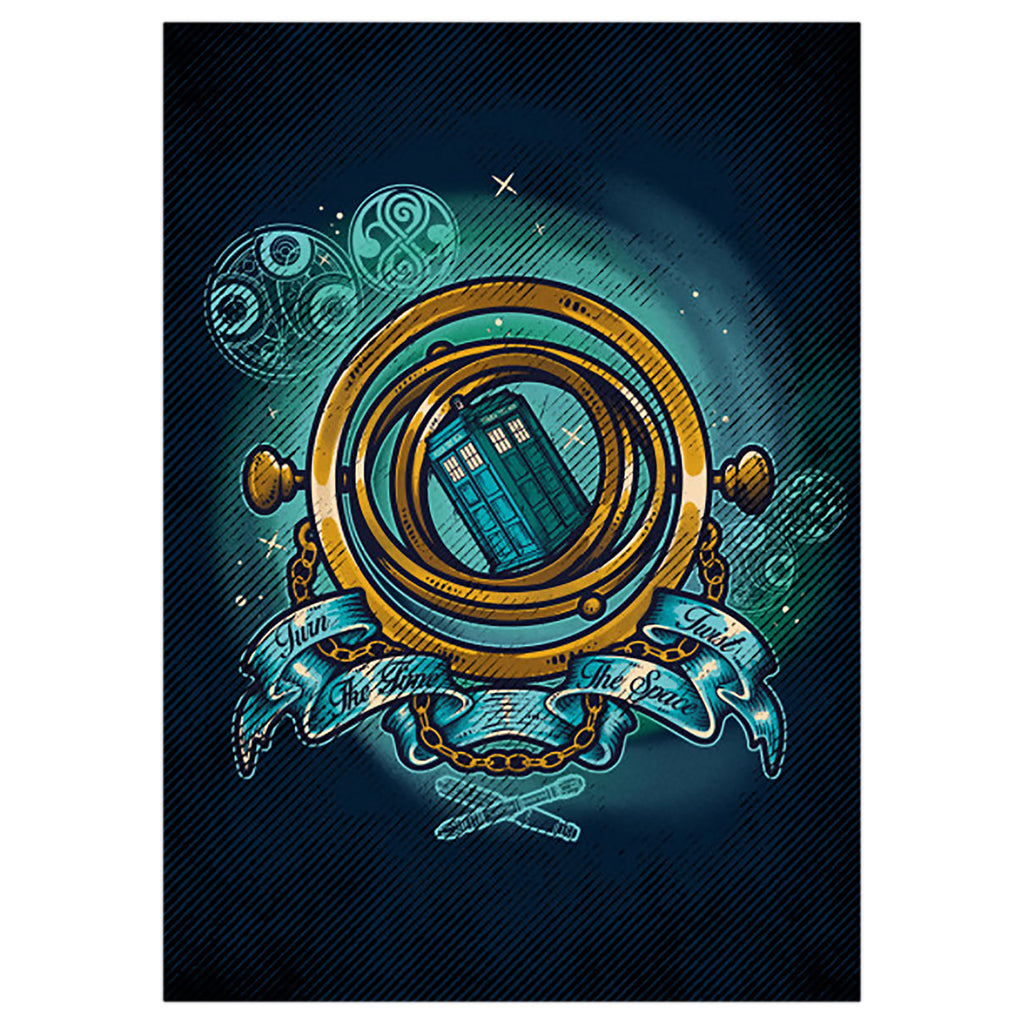 Product image Turn Time Twist Space Metal Poster for Doctor Who Fans