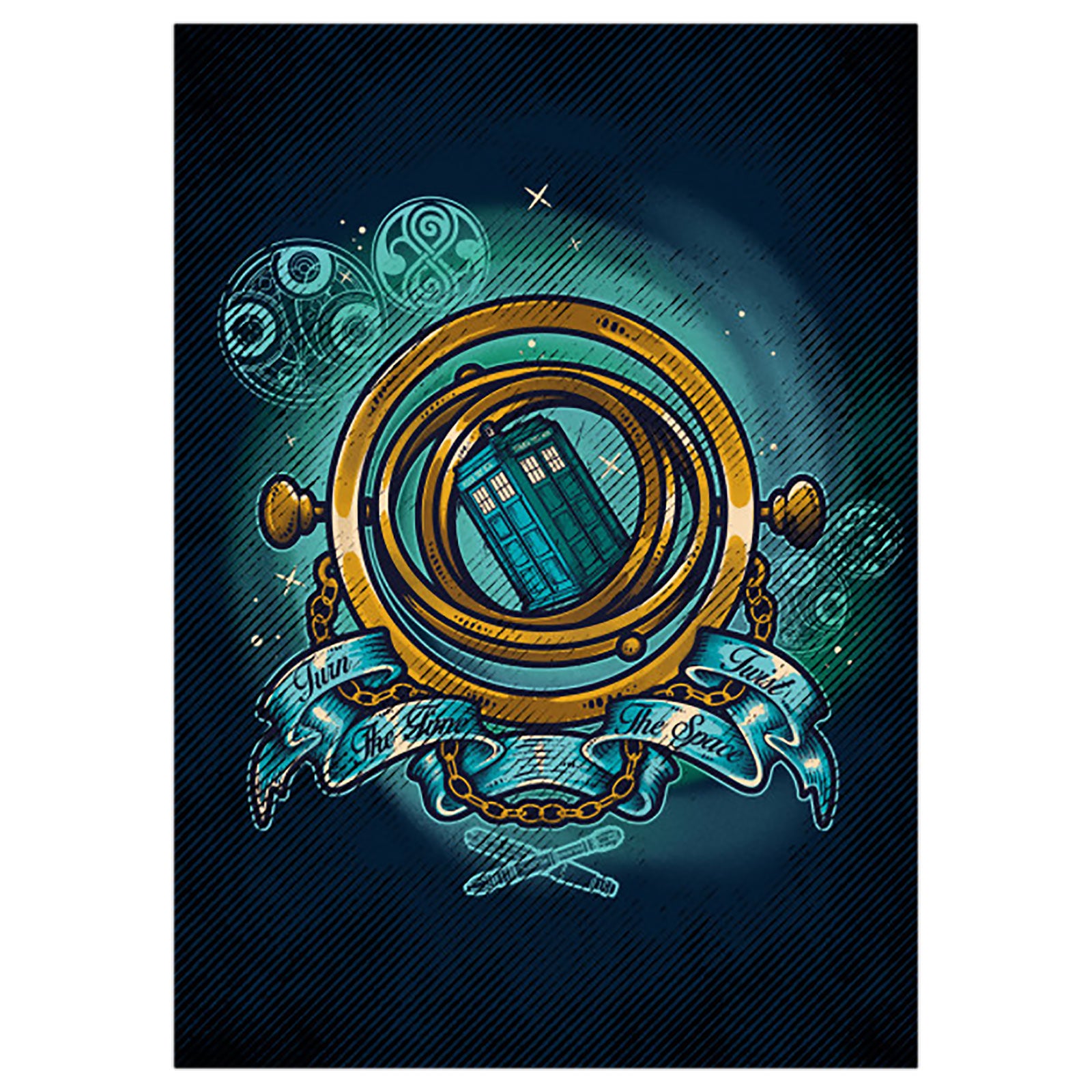 Product image Turn Time Twist Space Metal Poster for Doctor Who Fans