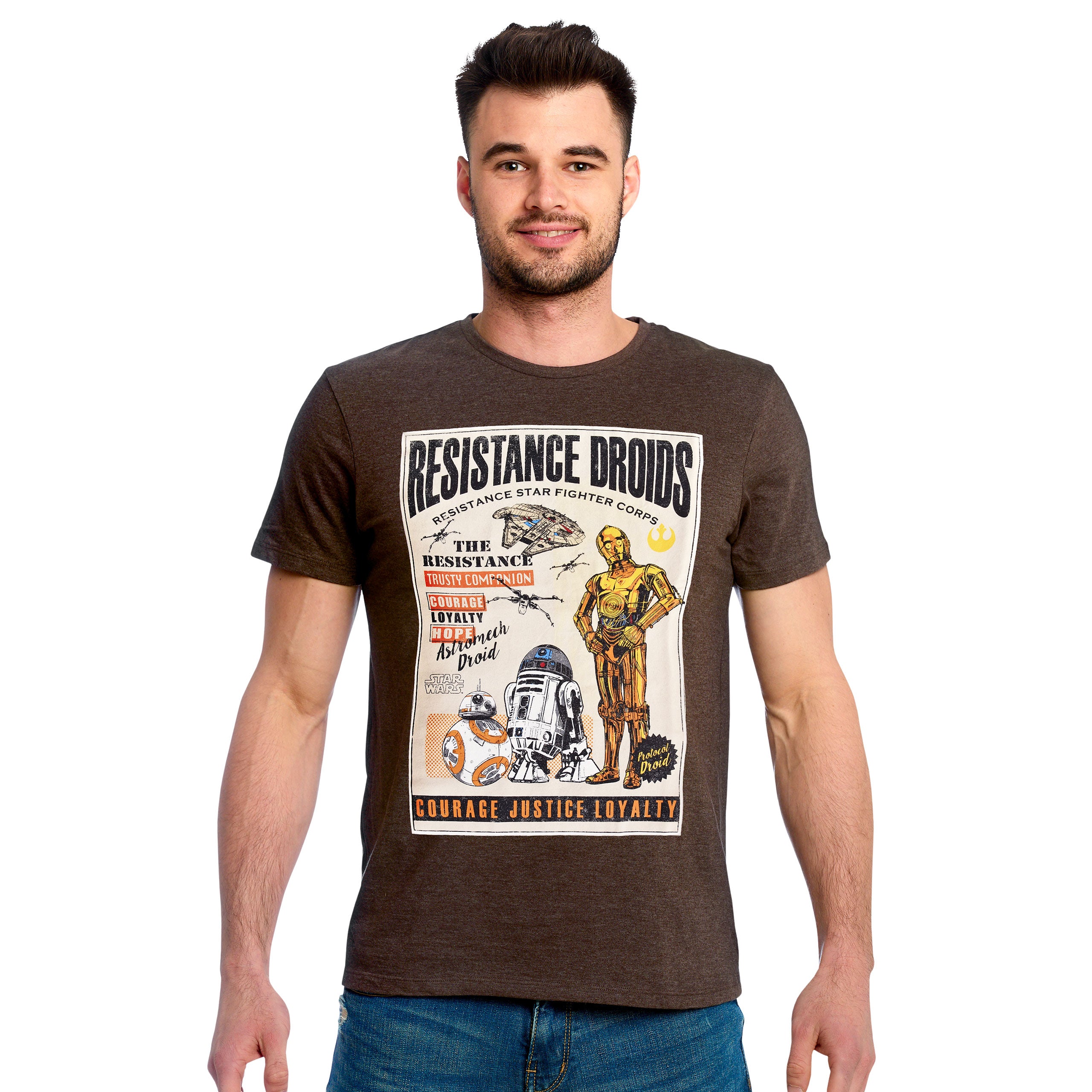 Product image Star Wars - Resistance Droids T-Shirt brown