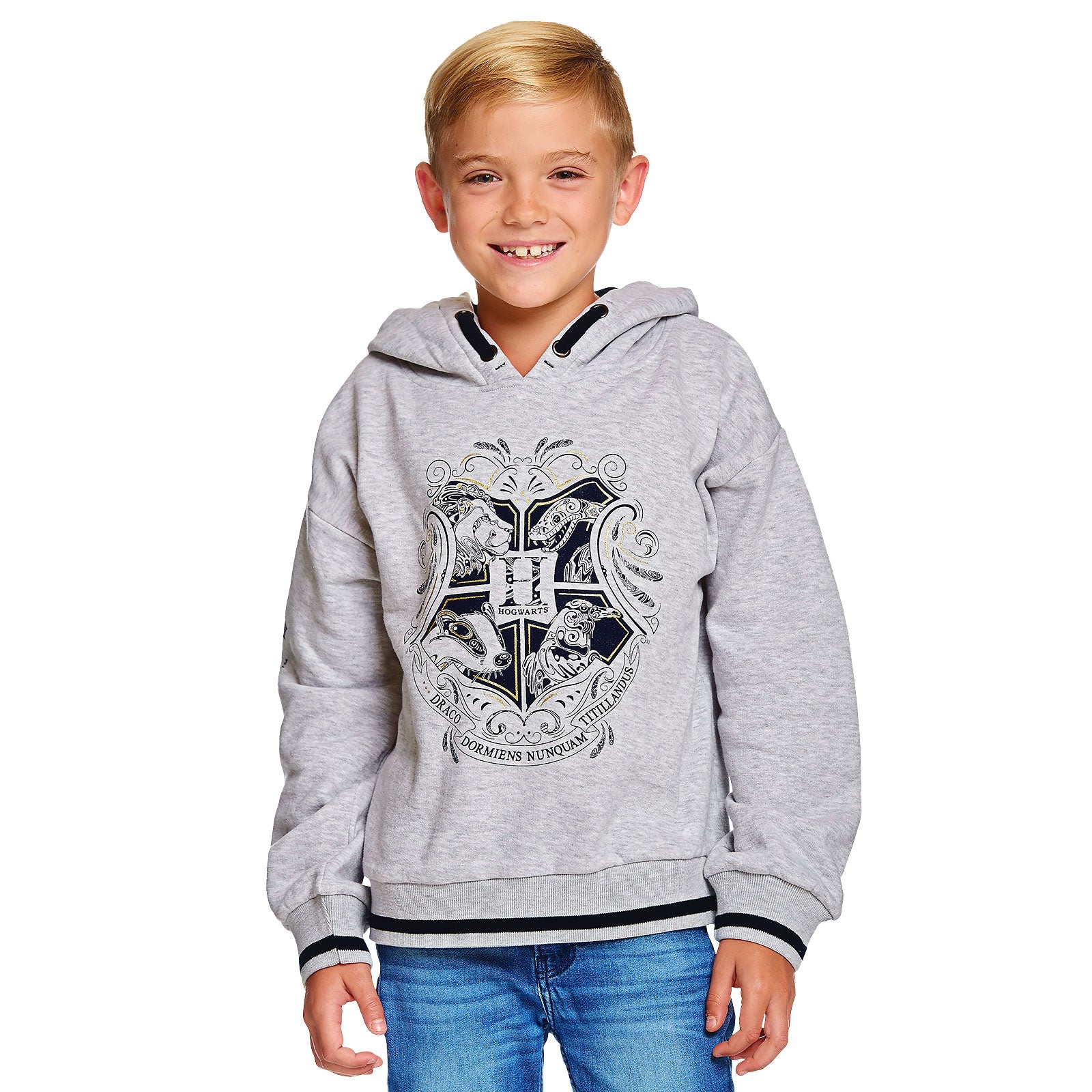 Product image Harry Potter - Hogwarts Kids Hoodie Grey
