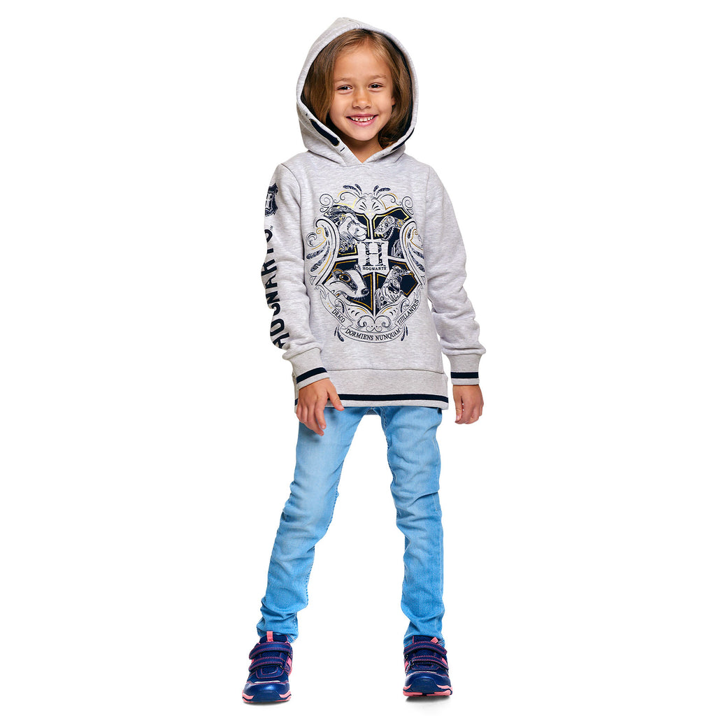 Product image Harry Potter - Hogwarts Kids Hoodie Grey