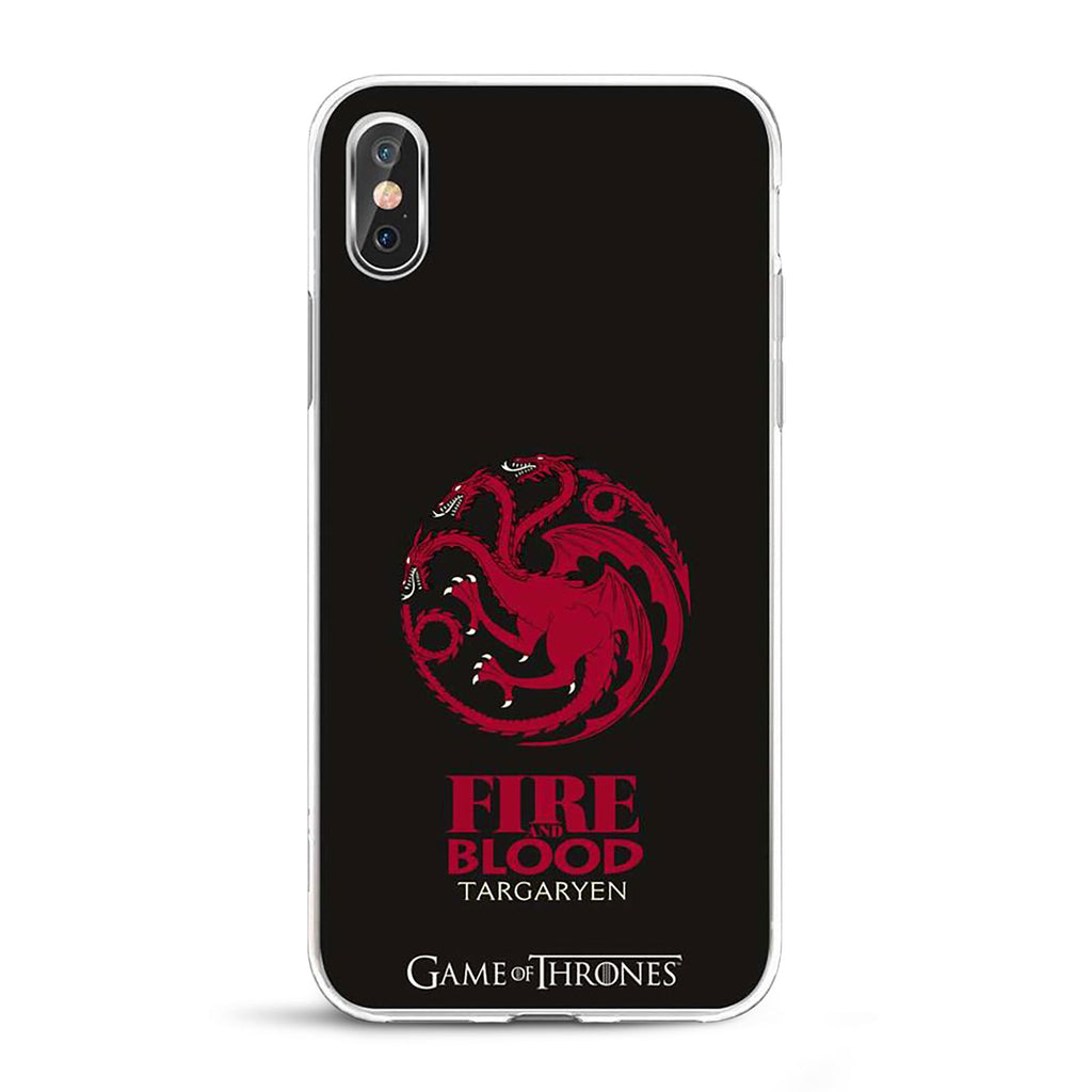 Product image Game of Thrones - Targaryen Crest iPhone X / XS Silicone Case Black