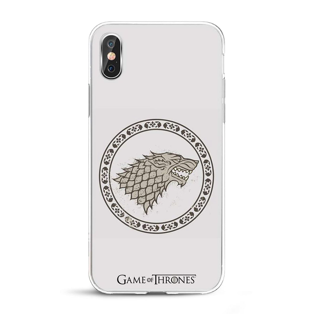 Product image Game of Thrones - Stark Crest iPhone X / XS Silicone Case White