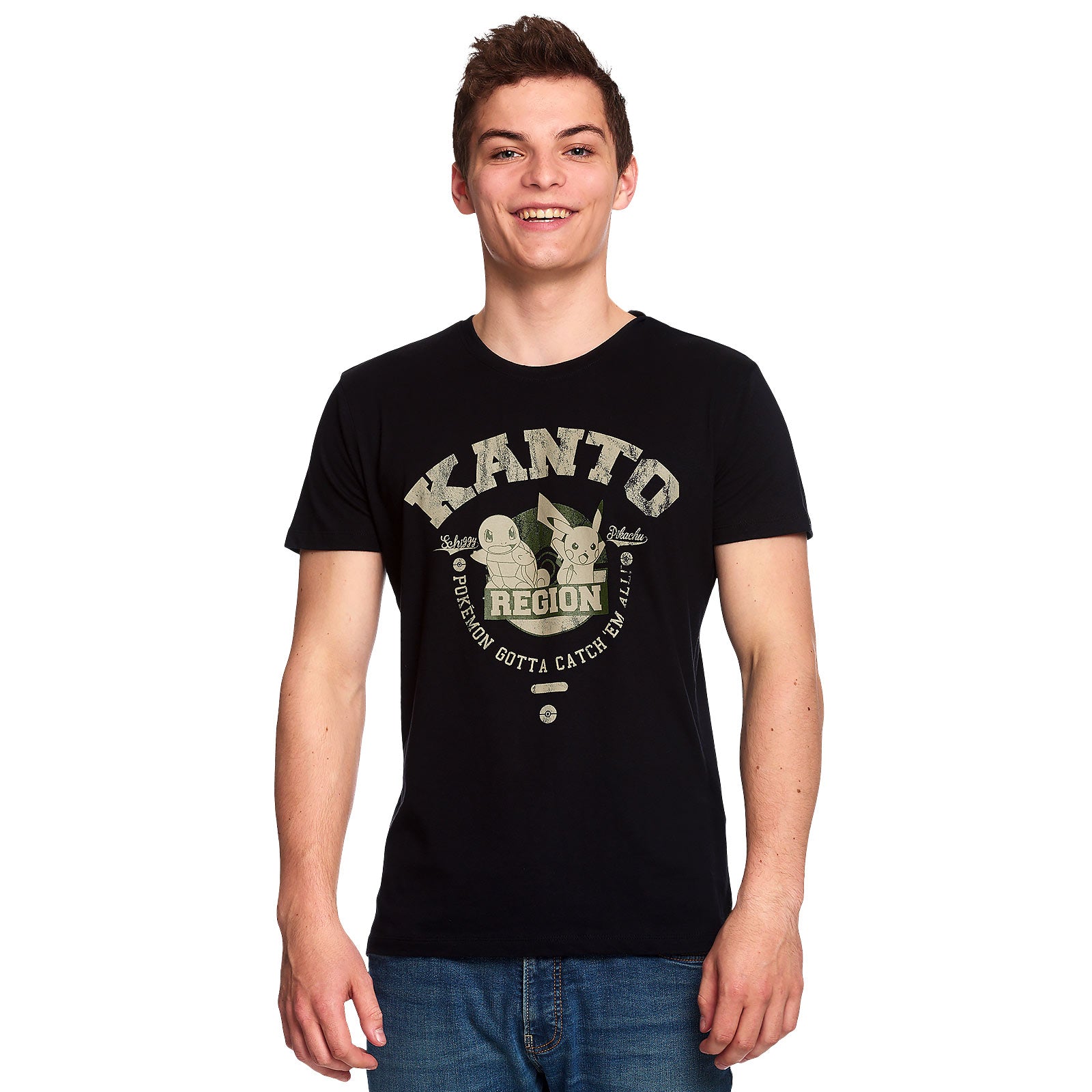 Product image Pokemon - Kanto Region Starter T-Shirt Black