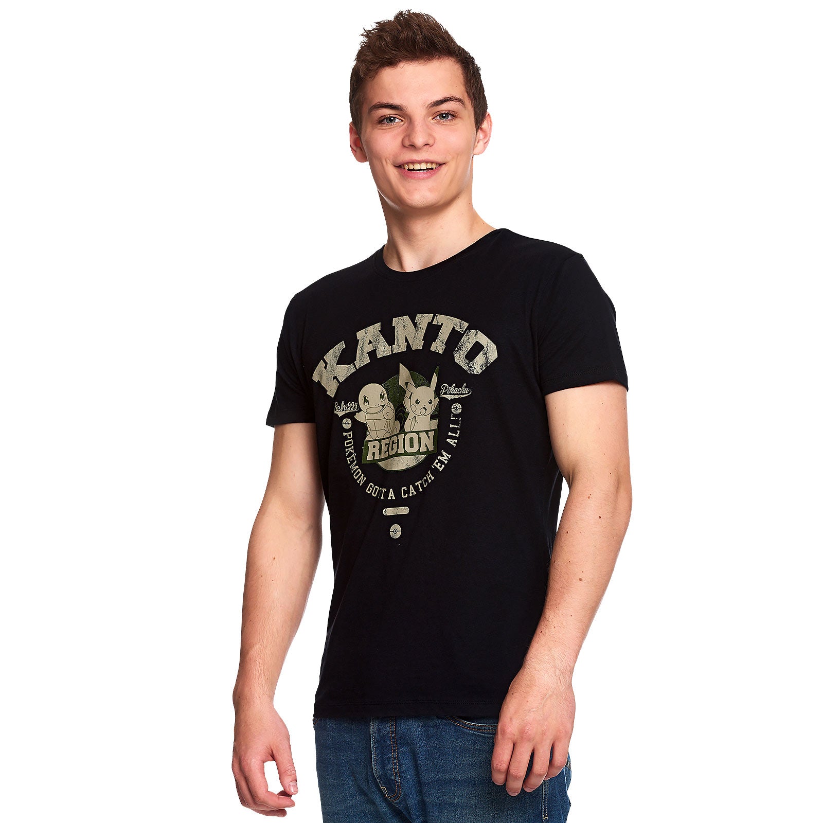 Product image Pokemon - Kanto Region Starter T-Shirt Black