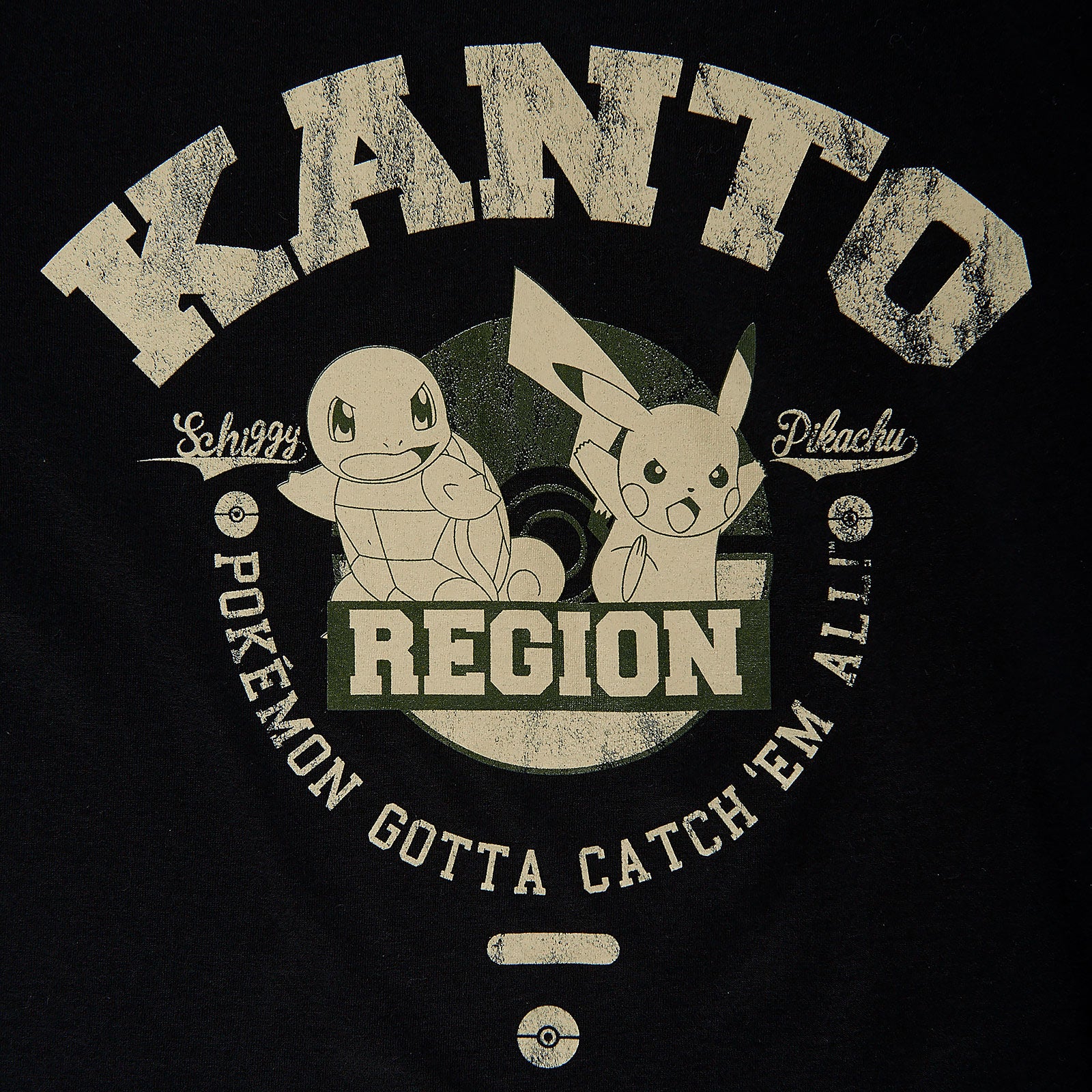 Product image Pokemon - Kanto Region Starter T-Shirt Black