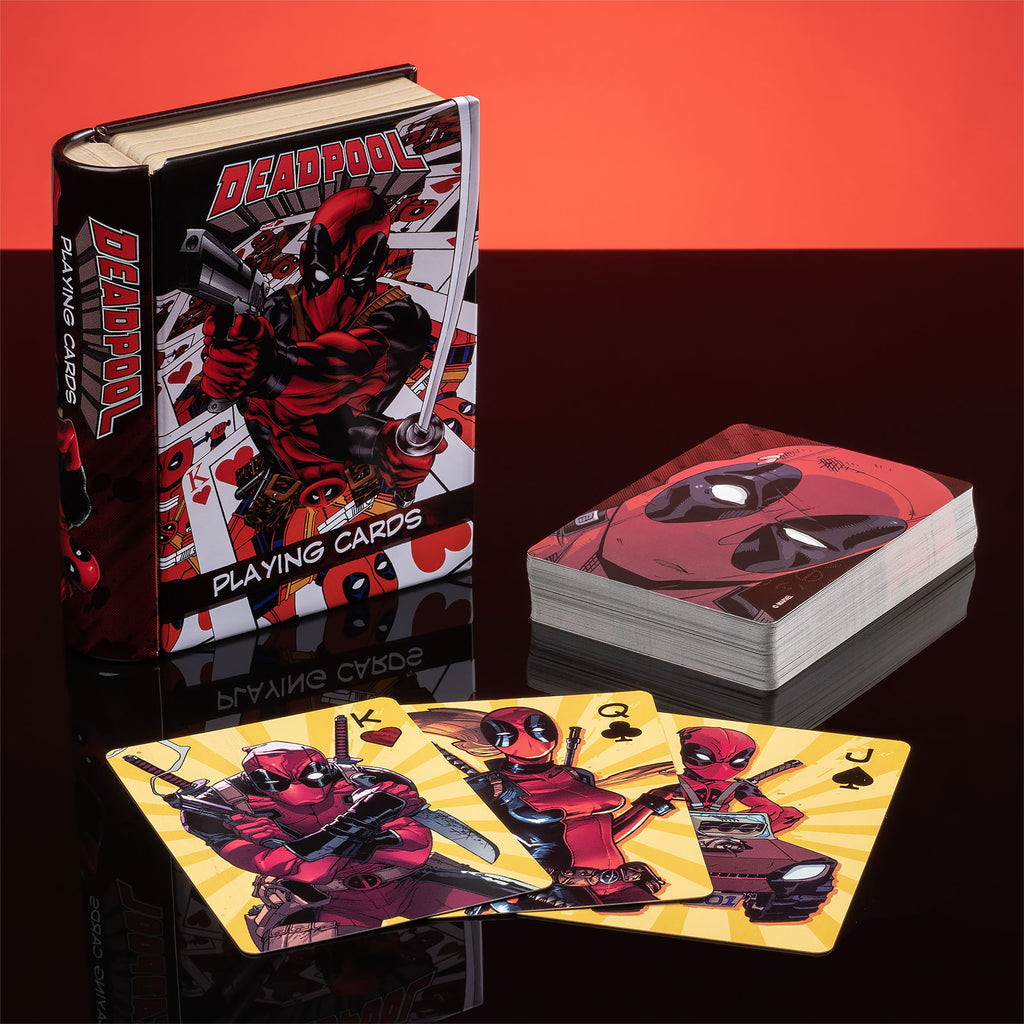 Product image Deadpool playing cards in metal box