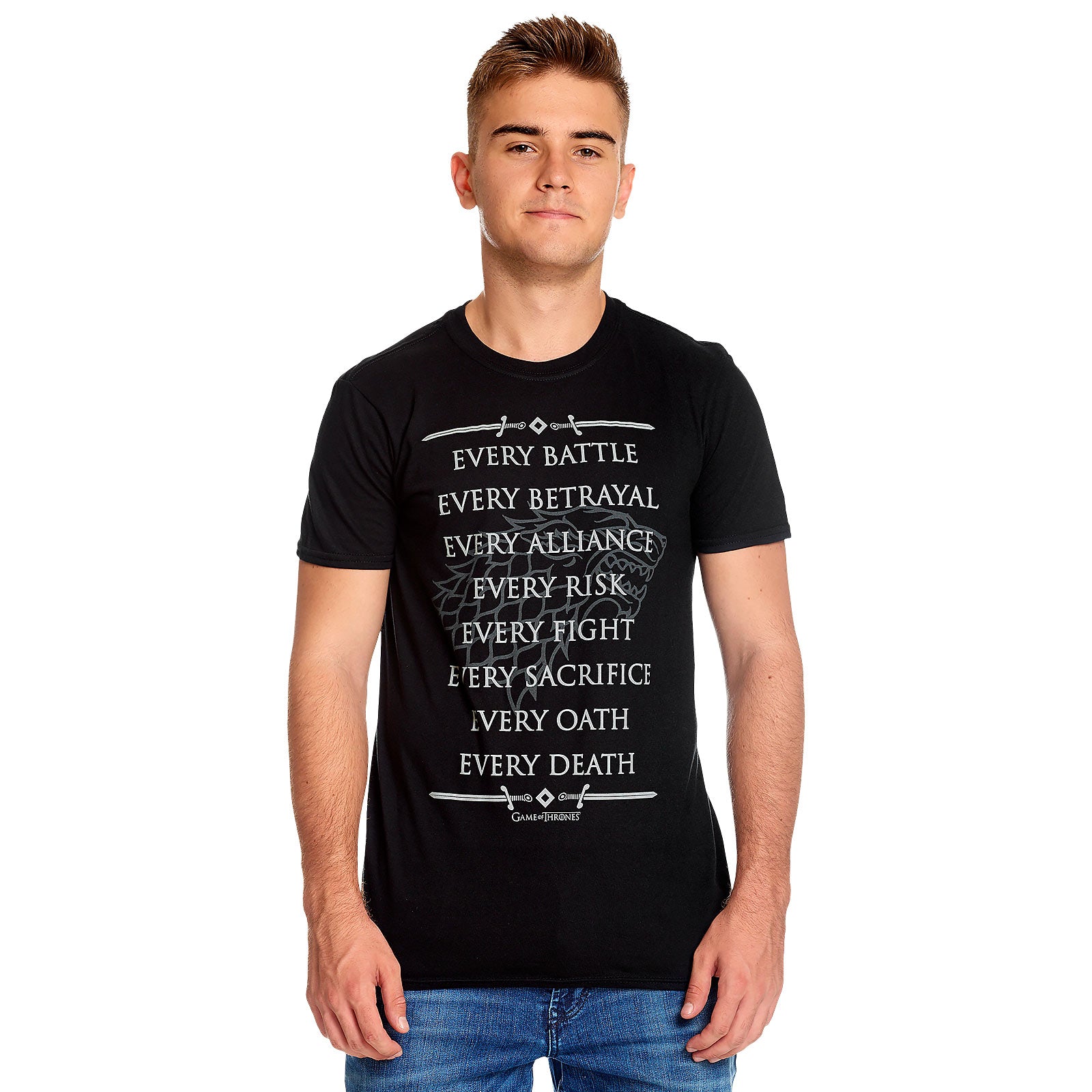 Product image Stark For The Throne T-Shirt black - Game of Thrones