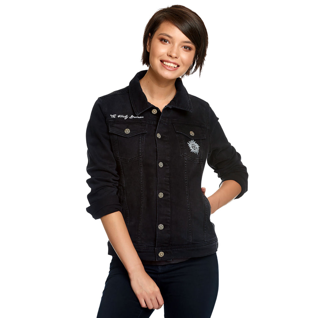 Product image Supernatural - Devil's Trap Denim Jacket Women Black
