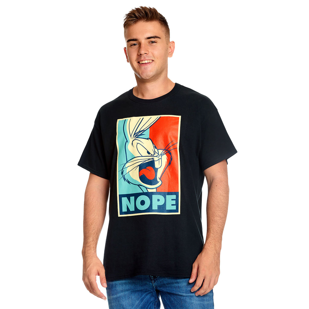 Product image Looney Tunes - Bugs Bunny Nope Poster T-Shirt Black