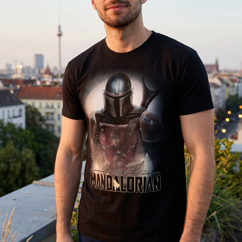 Product image The Mandalorian Fighter T-Shirt black - Star Wars