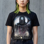 Product image The Mandalorian Fighter T-Shirt black - Star Wars