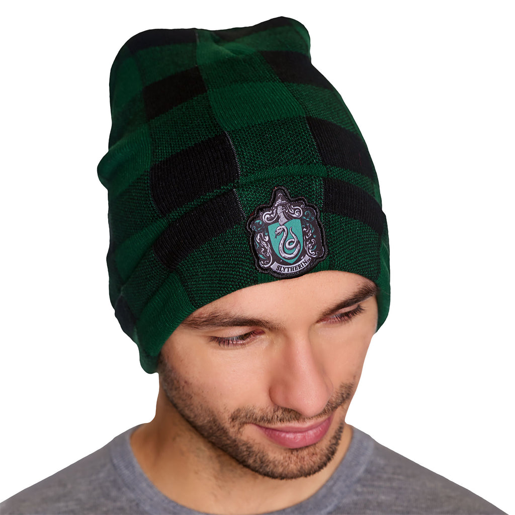 Product image Harry Potter - Slytherin Crest Checkered Beanie