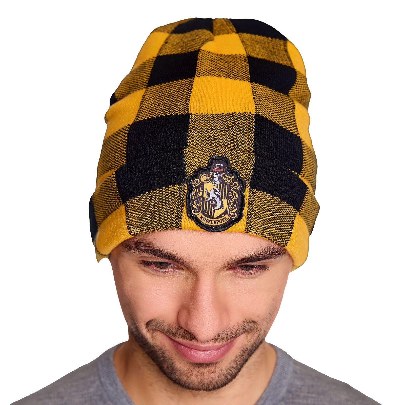 Product image Harry Potter - Hufflepuff Crest Checkered Hat