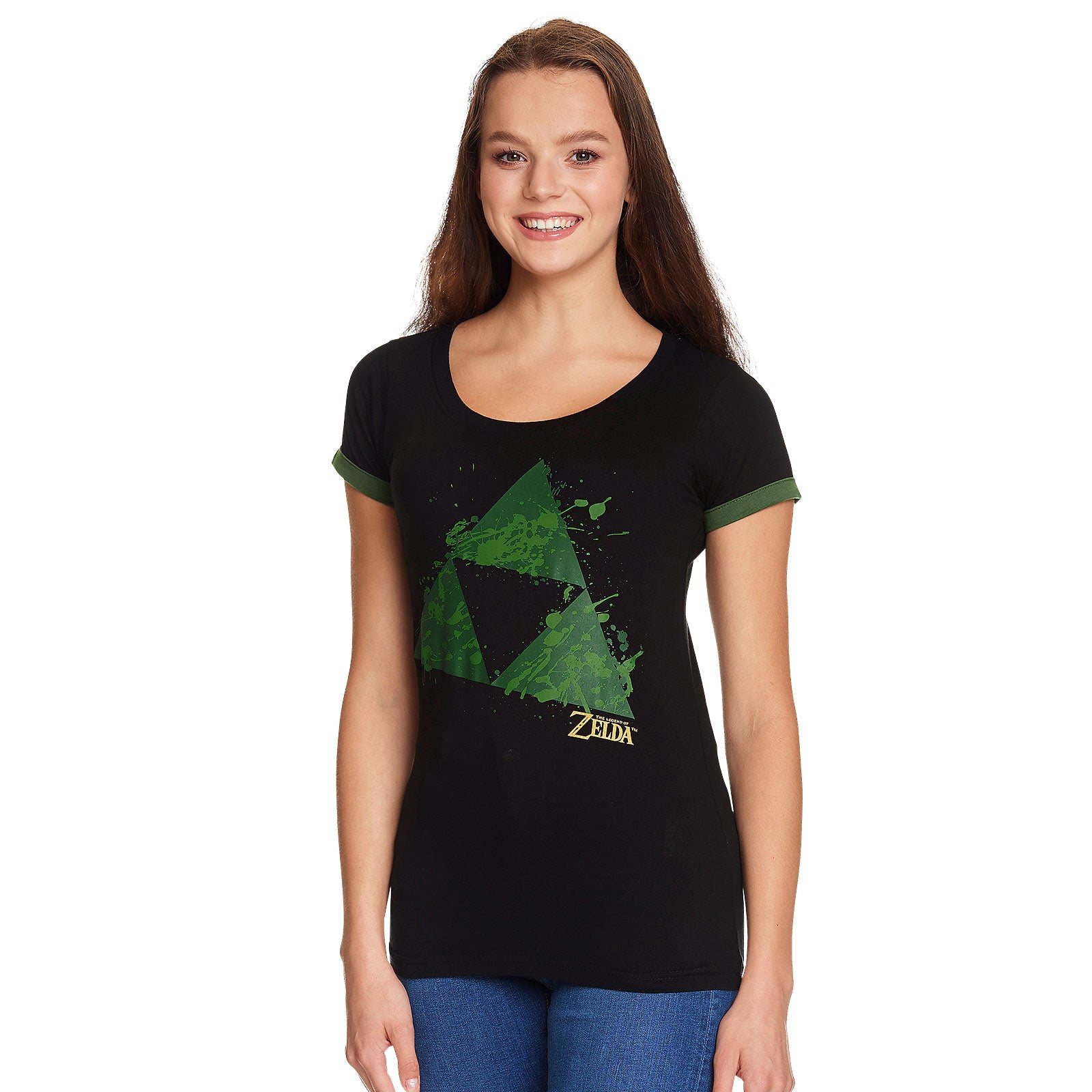 Product image Zelda - Triforce Splatter Women's T-Shirt Black