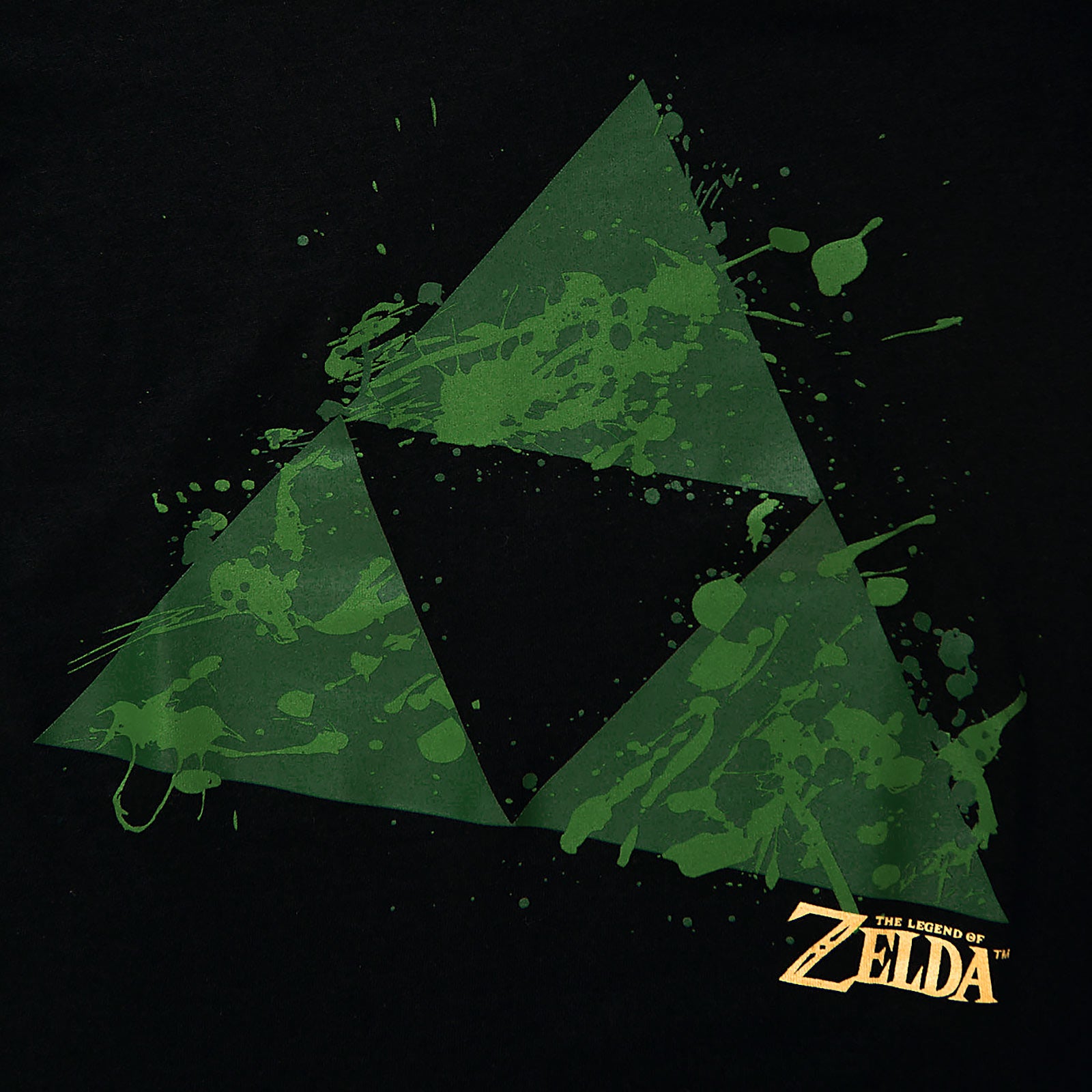 Product image Zelda - Triforce Splatter Women's T-Shirt Black