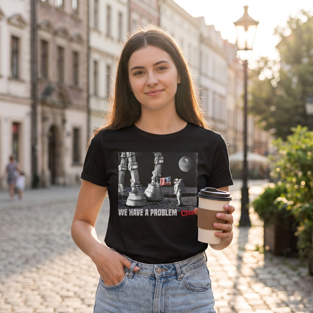 Product image Houston We Have a Problem T-Shirt for Star Wars Fans Black