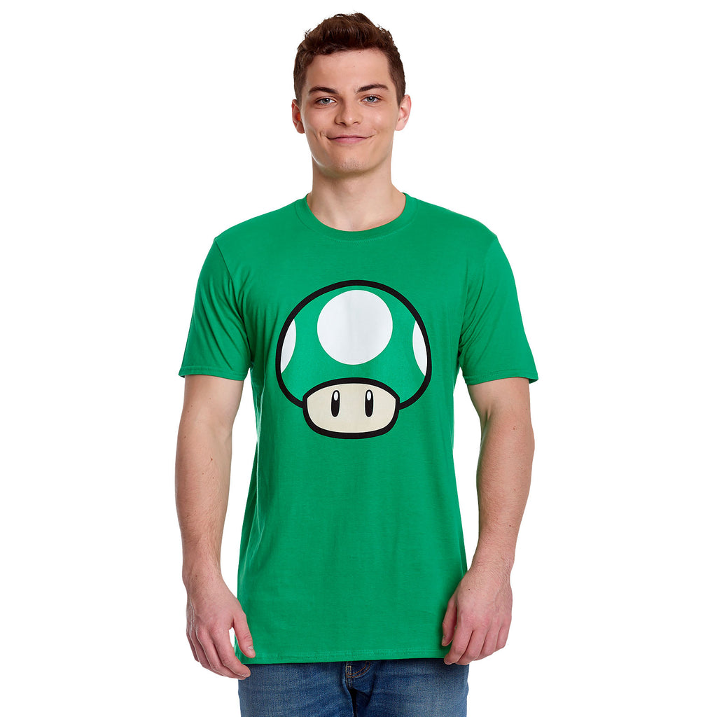 Product image Super Mario - 1 UP Mushroom T-Shirt Green
