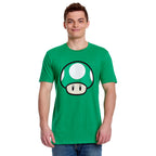 Product image Super Mario - 1 UP Mushroom T-Shirt Green