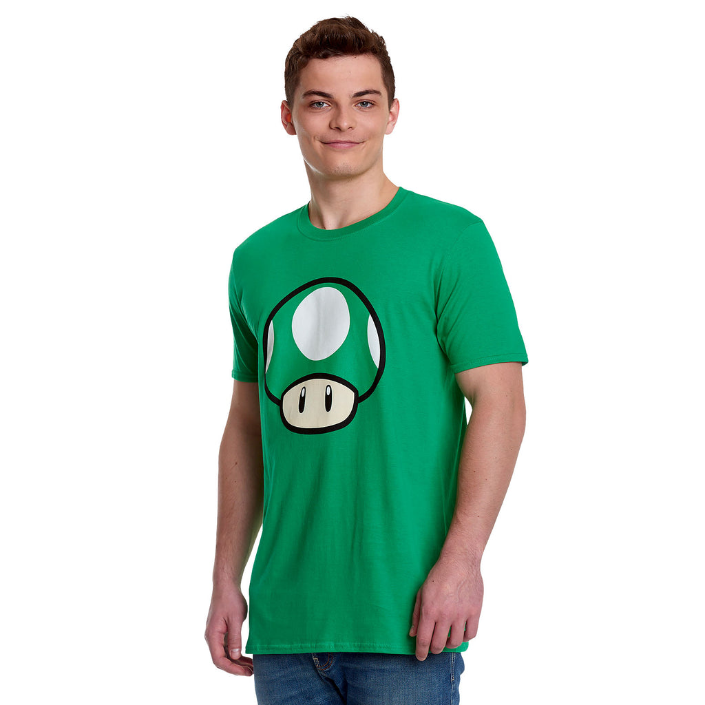 Product image Super Mario - 1 UP Mushroom T-Shirt Green