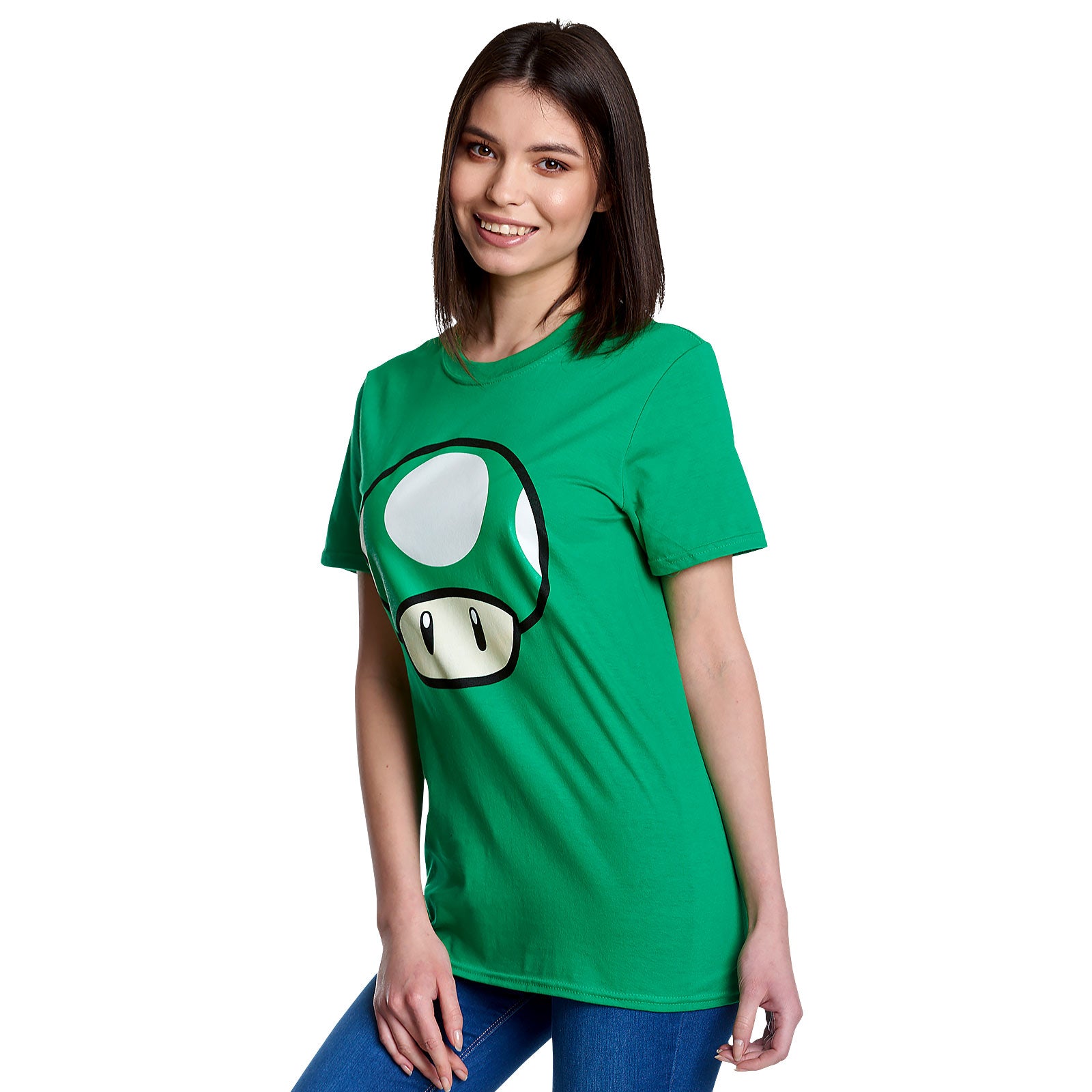 Product image Super Mario - 1 UP Mushroom T-Shirt Green