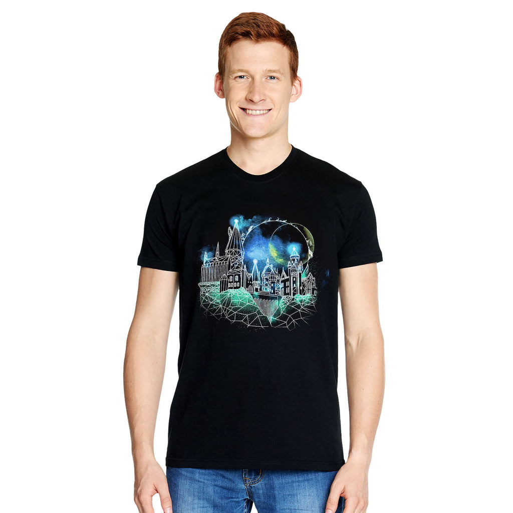 Product image Harry Potter - Hogwarts at Night Sketch T-Shirt Black