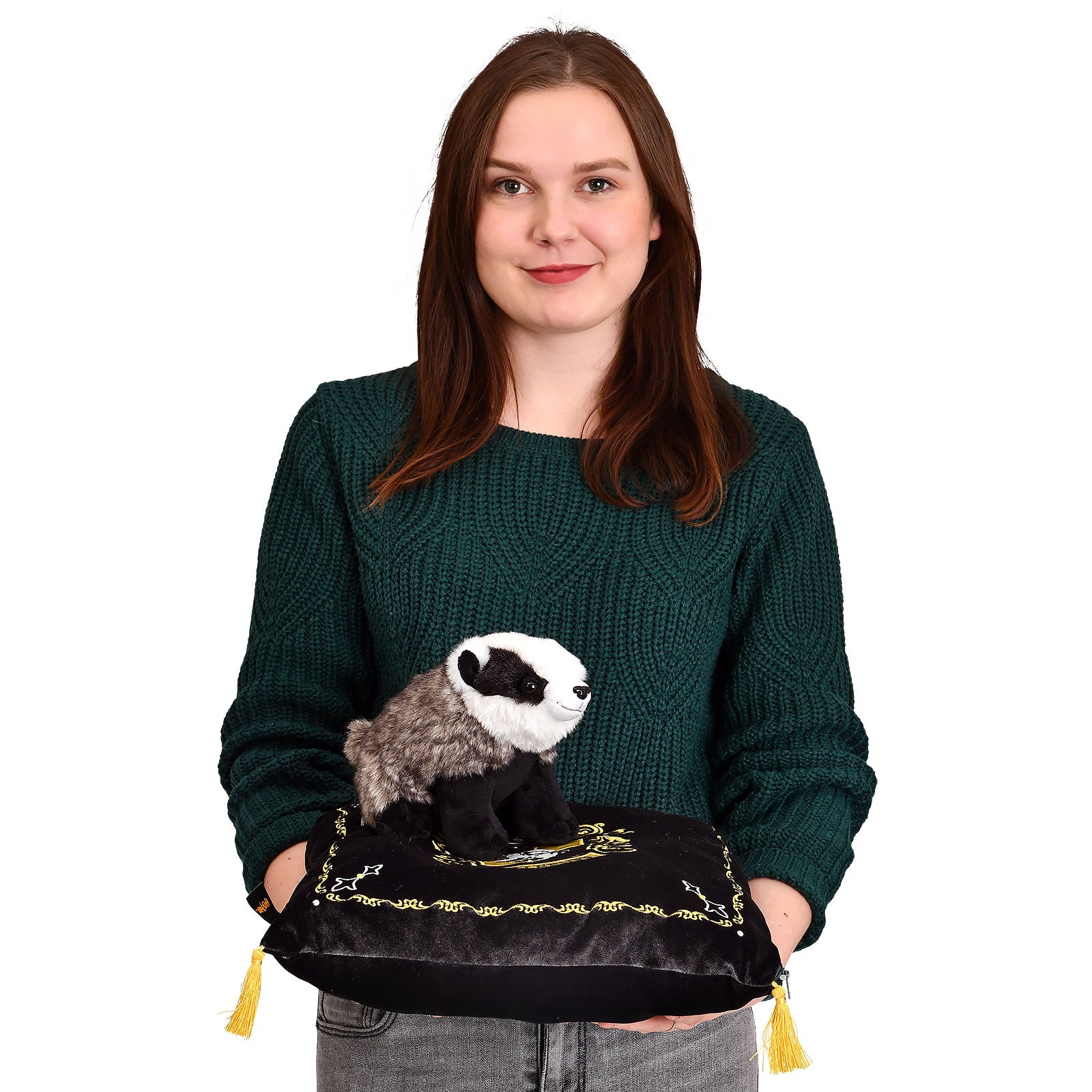 Product image Harry Potter - Hufflepuff Crest Pillow with Plush Figure