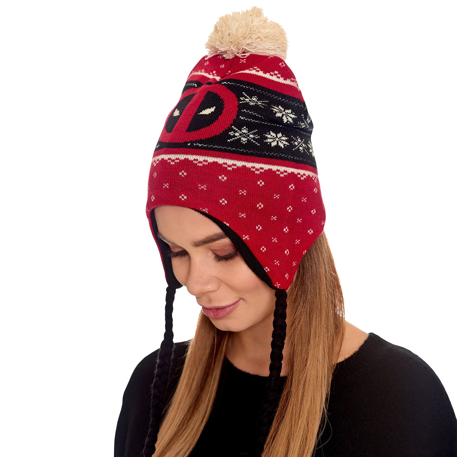 Product image Deadpool - Logo Hat with Pom Poms