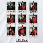 Product image Money Heist - Polaroid T-Shirt white