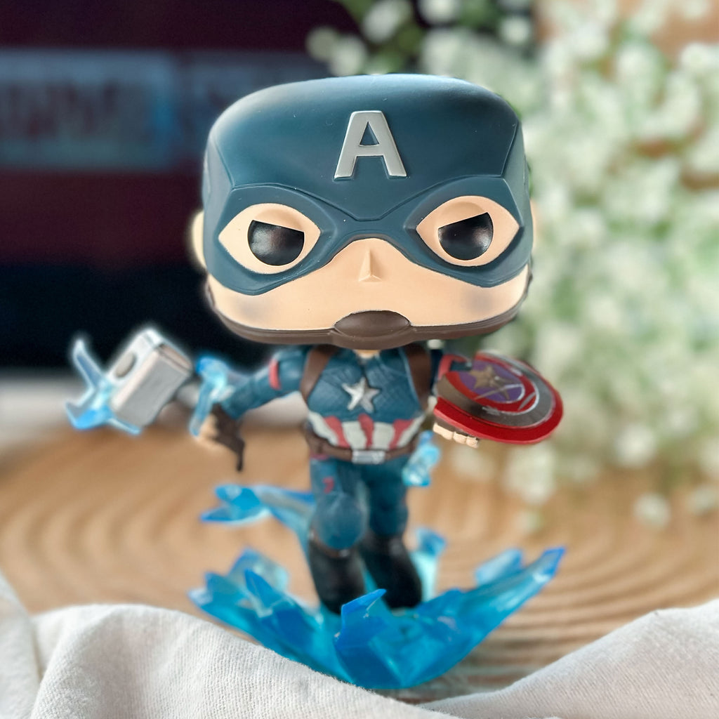 Product image Avengers - Captain America Mjölnir & Broken Shield Endgame Funko Pop Bobblehead Figure