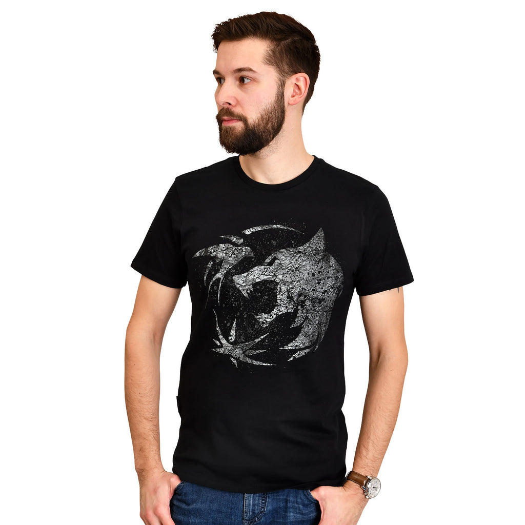 Product image Wolf Emblem T-Shirt for Witcher Fans black