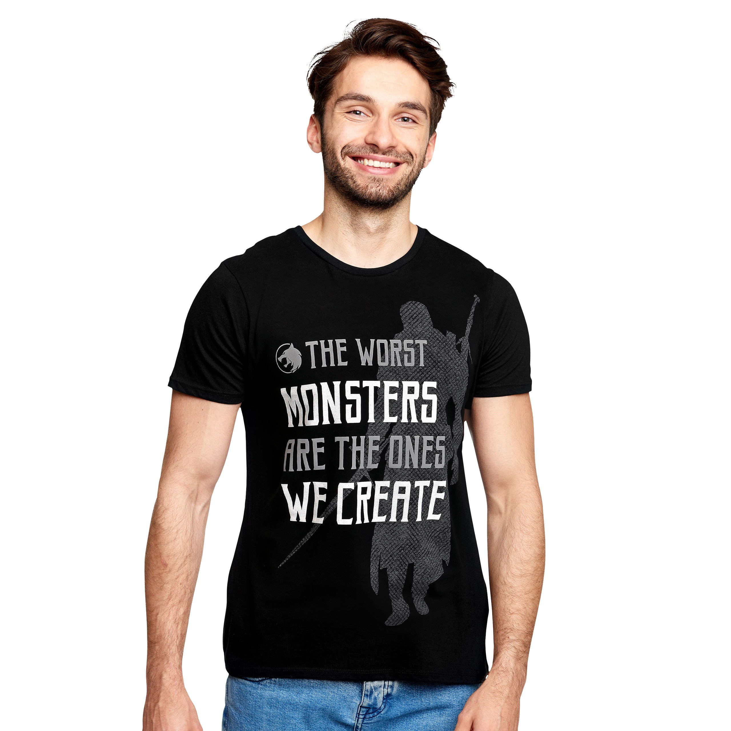 Product image Monsters We Create T-Shirt for Witcher Fans Black